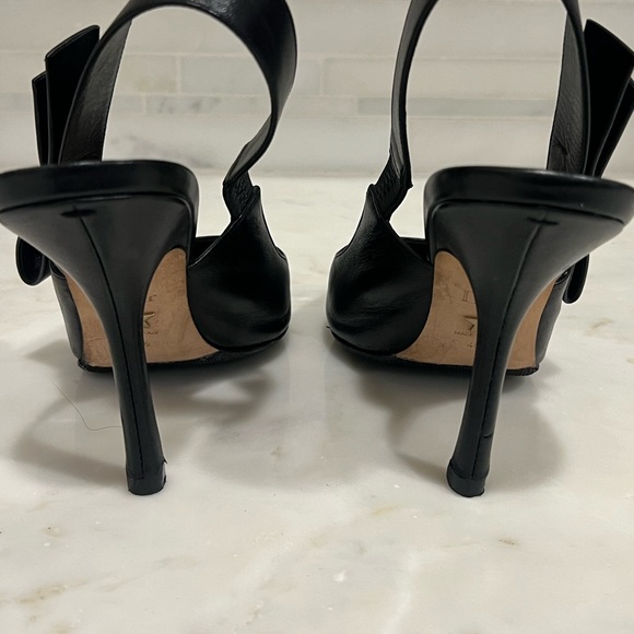 Christian Dior J'Adior Slingback Black Leather Pumps - Picture 6 of 10